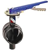 NIBCO GD-4765-3 Series Ductile Iron Butterfly Valve with EPDM Encapsulated Ductile Iron Disc, Lever-Lock Handle, Grooved, 4"