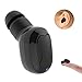 Bluetooth Earbud, Dokpav Wireless Headphone with 10 Hours Talking Time Car Headset with HD Microphone and Noise Cancellation-Single Piece (Black)