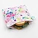 Bumkins Sandwich Bag / Snack Bag, Reusable Fabric, Washable, Food Safe, BPA Free, 7x7 – Watercolor