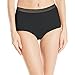 Vassarette Women's Invisibly Smooth Brief Panty 13383, Black Sable, Medium/6
