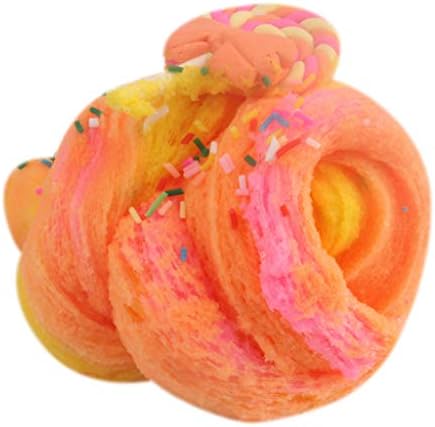 Dkings Jumbo Birthday Candy Cake Fluffy Cloud Slime Scented Therapeutic Putty Cotton Candy Slime Supplies Stress Relief Toy Scented Sludge Toy (B)