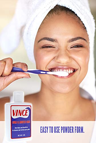 Vince Gum and Mouth Care - Oral Rinse and Dentifrice - 4 Ounce - Oxygenating Oral Rinse - Improve Gum Health - Cleanse and Refresh Your Gums - Pleasantly Flavored