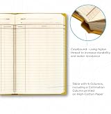 Exacompta Chartwell Casebound Survey Book 192x120mm Yellow UK Made view 3