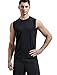 Liberty Imports Pack of 5 Men's Stretch Cool Dry Muscle Tank Tops Athletic Crewneck Sleeveless Workout Shirts