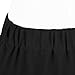 Women's Elastic Waist Plaid Pleated Skirt Tartan Skater School Uniform Mini Skirts (Small, Solid Balck)