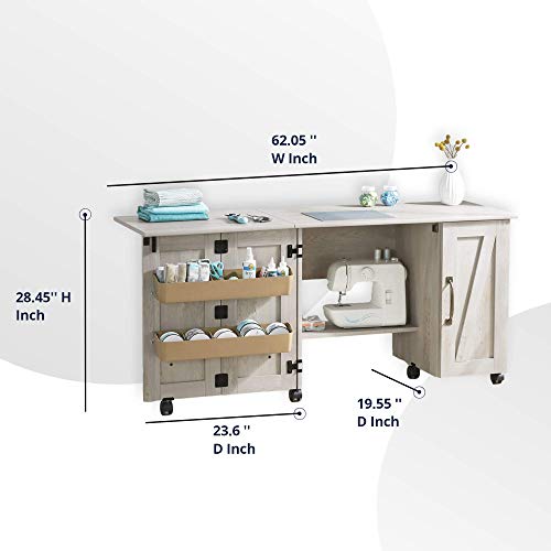 Homelity Wooden Folding Sewing Large Sewing Craft