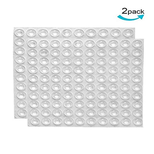 Nicedeal 200 Pcs Clear Rubber Feet Adhesive Bumper Pads Door Bumpers Noise-Dampening Bumpers for Cabinets Furniture and Electronics DIY Tools - Thumbnail 5