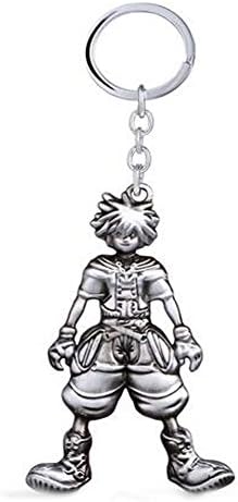Etruke Anime Kingdom Hearts Weapon Sora Logo Keyring Keychain Cosplay Gift