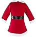 Lilax Girls' Holiday Christmas Santa Dress with Hat