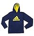 Adidas Big Boys Youth Game Ready Pullover Fleece Hoodie, Navy Yellow