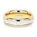 100S JEWELRY 6mm Men's & Women's Tungsten Carbide Ring Meteorite Inlay Wedding Band Size 4-13