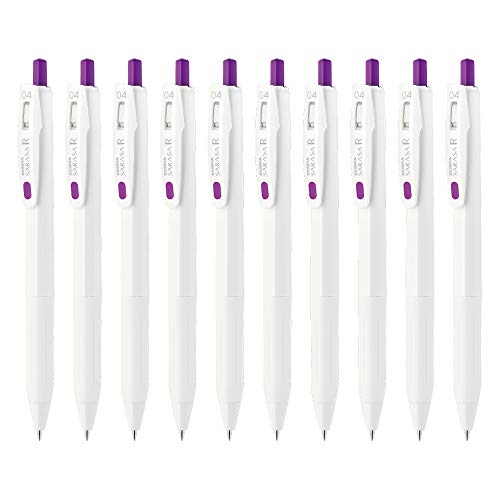ゼブラ ジェルボールペン サラサR 0.4mm バイオレット 10本 B-JJS29-R1-VI 紫