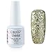 Elite99 Gelpolish Soak-off Gel Nail Polish UV LED Nail Art Glitter Gold 8ml 1854
