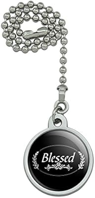 Graphics More Blessed Halo On Black Ceiling Fan And Light Pull