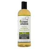 4-Legger Certified Organic Dog Shampoo - All Natural and Hypoallergenic with Aloe and Lemongrass, Soothing for Normal, Dry, Itchy or Allergy Sensitive Skin - Biodegradable - Made in USA - 16 oz