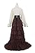 NSPSTT Women Renaissance Dress Stand-up Collar Victorian Gothic Lolita Fancy Dresses