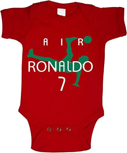 Silo Shirts RED Cristiano Ronaldo Portugal "AIR" Baby 1 piece New Born