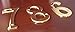 ZW Hardware A200 4 Inch Brass Bright Brass House Number 6