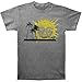 FEA Sublime Palm Trees With Sun T-Shirt Silver
