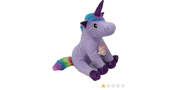 rainbow unicorn dog toy