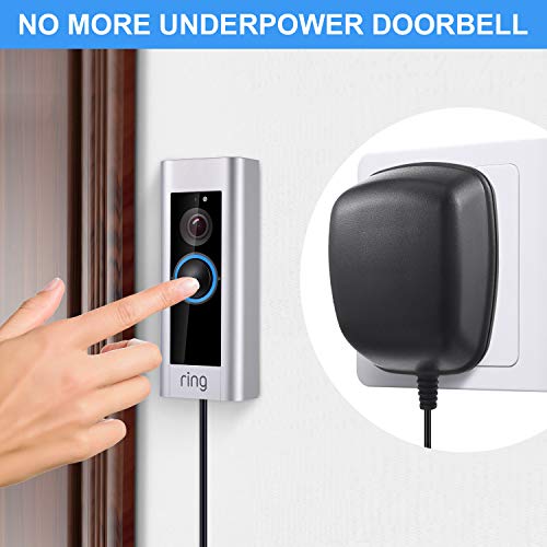 Doorbell Transformer Power Adapter with 50 W 25 Ohm Resistor for Doorbell Compatible with All