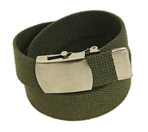 Cotton Military Web Belt MADE IN USA (Olive)