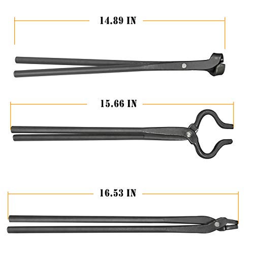 Knife Making Tongs Set Bladesmith Blacksmith Tong Tool Kit Vise