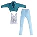 5 Set Doll Clothes Outfit 5 Tops 5 Trousers Pants for Girl's Birthday Gift Xmas Gift