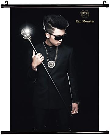 BTS kpop Bangtan boys wall scroll cloth poster with lomo cards