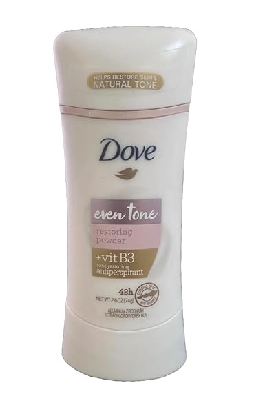 DOVE EVEN TONE ANTIPERSPIRANT DEODORANT STICK RESTORING POWER FOR UNEVEN SKIN TONE 2.6 OZ