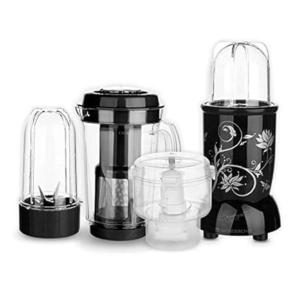 Wonderchef Nutri-Blend Complete Kitchen Machine (CKM) with 3 Jars 400W - Black