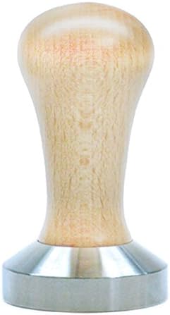 De Vecchi Natural Light Blond Wood Espresso Tamper - 58mm Flat