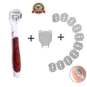 Foot Care Pedicure Callus Shaver Hard Skin Remover,Foot Callus Remover,Callus Shaver Sets Include 10 Replacement Slices…