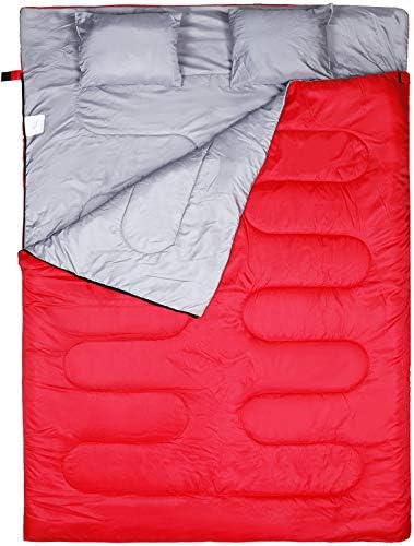 Camping Sleeping bag, 3 Season Warm & Cool Weather, Waterproof, Lightweight, Great for Adults & Kids, Family Camping, Backpacking, Traveling, Hiking, Outdoor Activities