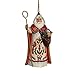 Enesco Jim Shore Heartwood Creek Austrian Santa Stone Resin, 4.5” Hanging Ornament, Multi Color