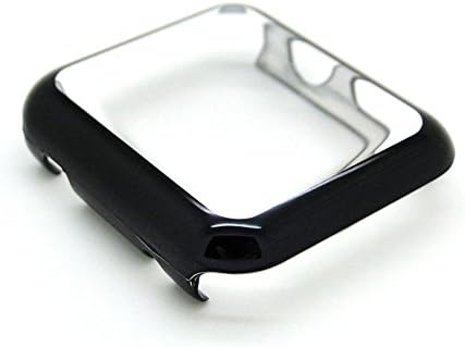 iWatch band:Krimis for applewatch Band Replacement with silver Adapter clasp bling Bracelet Strap for iwatch 38/42mm Sports and Edition (S2case 42mm black)