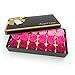 Bath Soap Rose Flower Floral Scented Soap Rose Petals Body Soap in Gift Box for Valentine's Day Anniversary Mother's Day Birthday (18 Pcs/Box Gradient） (Red)