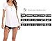Fantastic Zone Womens Tops and Blouses Short Sleeve Tunics Plus Size Summer Shirts White XXL