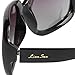 LianSan Oversized Women's Uv400 Protection Polarized Sunglasses Simple Sunglasses Lsp3113 (polarized black 3113)