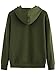 Romwe Women's Loose Casual Long Sleeve Sweatshirt Hooded Pullover Top