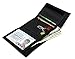 RFID Trifold Canvas Outdoor Sports Wallet for Kids - Front Pocket Wallet with Magic Sticker (Gray)