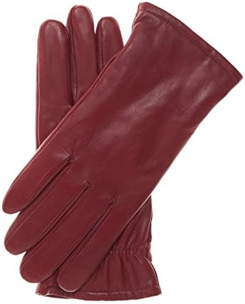Pratt and Hart Women's Classic Thinsulate Lined Leather Gloves Size 6 1/2 Color Red
