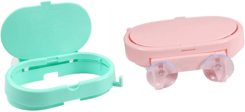 TSTZTE Hanging Trash Garbage Bag Holder, Strainer Trash Can, Sucker Clamshell Sink Garbage Bag Holder with Cover, Garbage Bag Holder for Kitchen & Bathroom, Plus 50 Pcs Strainer Bags (Pink): Industrial & Scientific