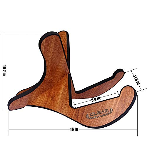 GLEAM Acoustic Guitar Stand - Universal Wooden Guitar Stand - Thumbnail 3