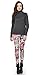 RiverPanda Comic Digital Printed Leggings - Blue/Black/Orange, Small-Medium