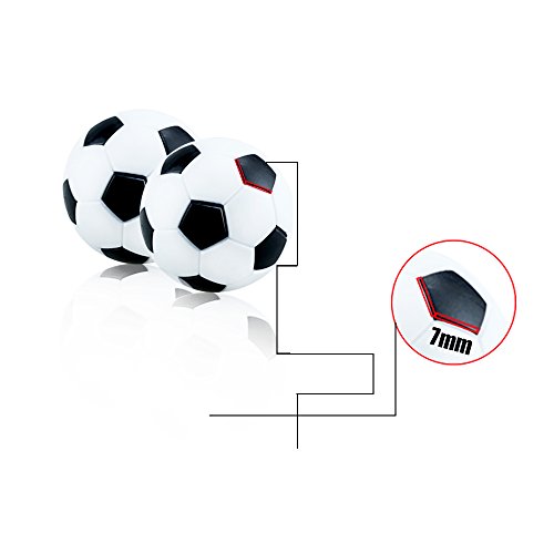 12pcs Acmer Mini Table Soccer Foosballs (white and black)