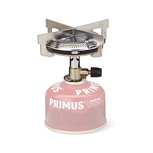 Primus Classic Trail Stove is simple, durable and classic. Compact and light, this camping stove is perfect for 1 to 3 people going hiking, camping, backpacking, or any outdoor adventure. This camping cooking gear will make meals seamless on the trails.. Somehow, food just tastes better outdoors. To heighten your culinary prowess on your next camping trip, while keeping bulk and ounces to a minimum, start with the Primus Classic Trail stove, a simple and durable stove with robust design. Crosswire pot support acts as a built-in windscreen, and if you'd prefer not to worry about matches, the stove can be equipped with an optional piezo igniter. Comes complete with nylon storage and transport bag.. Features Lightweight, compact camp stove Manual ignition 10,000 BTUs of heat Three-minute boiling time Includes nylon storage bag Eight-ounce weight