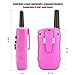 Afantti Walkie Talkies Kids Girls Adults Two Way Radios Toddler Little Kids Birthday Gift Toy | 2+ Mile Long Range | Flashlight | 2 X Earpiece | 3 - 12 Year Old Age, Pink