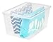 IRIS USA MCB-LD CLEAR 8PK IRIS Quart Modular Storage Box, 64 Qt