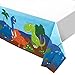 Juvale Dinosaur Plastic Tablecloth - 3-Pack Dino Party 54 x 108 Inch Table Cover, Fits Up to 8-Foot Long Tables, Dinosaur Birthday Party Supplies, 4.5 x 9 Feet